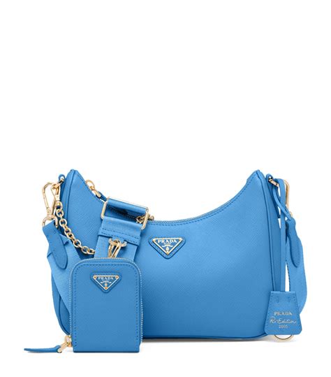 prada multi pochette blue|prada shoulder bag re edition.